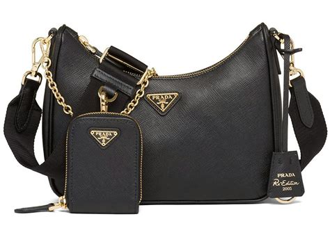 prada handbags black|Prada bag black price.